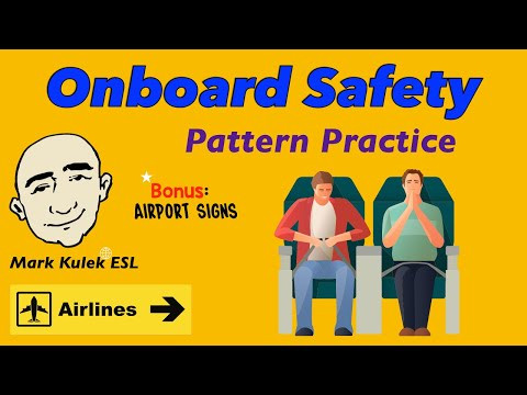 On Board an Airplane - rules & safety at the airport | Mark Kulek - ESL