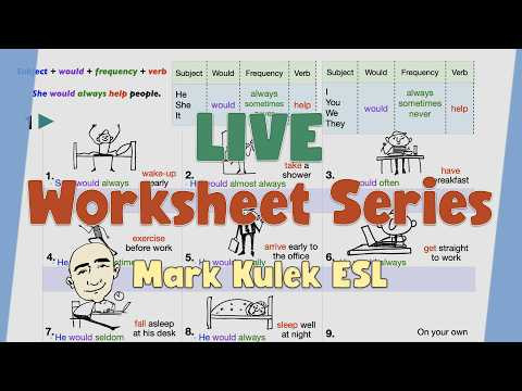 Would - habits of people | Live English Class - Mark Kulek ESL