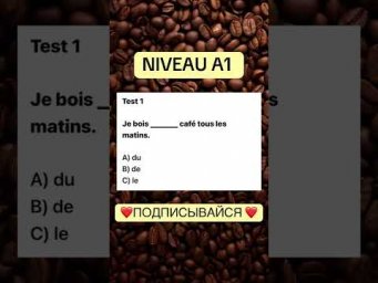 Test 1 NIVEAU A 1 #французскийснуля #французскийонлайн #французскийпополочкам #учитьфранцузский