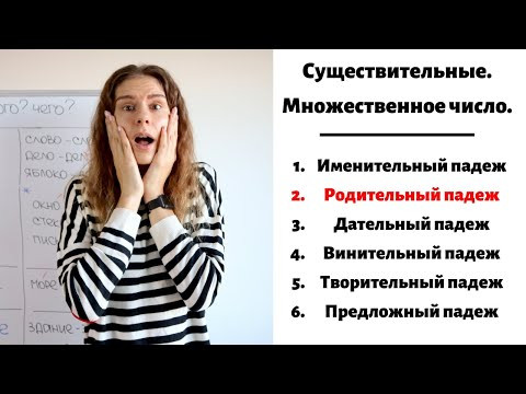 Родительный падеж. Множественное число || Существительные. Падежи