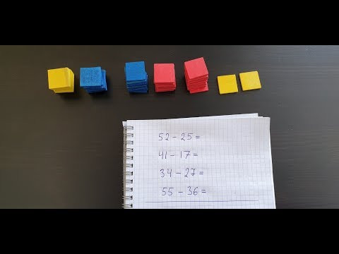 Разность двухзначных чисел в столбик, часть 14. Математика 2 класс.