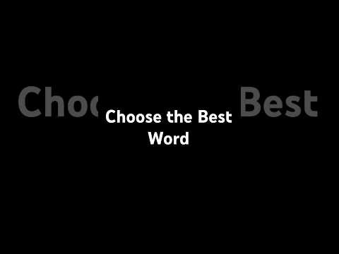 Quiz: Choose the Best Word (best friend) | #MarkKulekESL #Vocabulary Quiz: Choose the Best Word (best friend) | #MarkKulekESL #Vocabulary