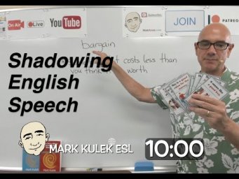 Bargain - shadowing English speech | Mark Kulek - ESL