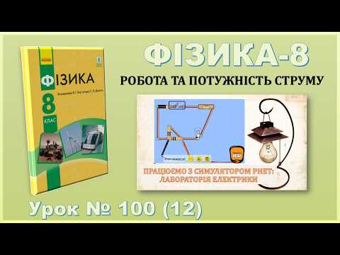 ФІЗИКА-8 | Урок 100 (12) | Працюємо з симулятором Phet: лабораторія електрики