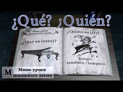 N&deg; 14: &iquest;Qui&eacute;n? &iquest;Qu&eacute;? Бонус: tambi&eacute;n / tampoco