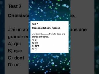 Test 7 niveau A2 #французскийпополочкам #урокифранцузького #французский #education
