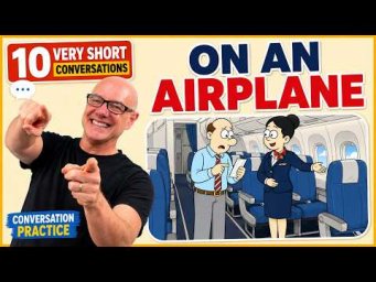 On An Airplane with Mark Kulek ESL (10 conversations)