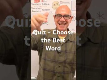 Quiz &rarr; Choose the Best Word (weekdays) | #MarkKulekESL #Vocabulary