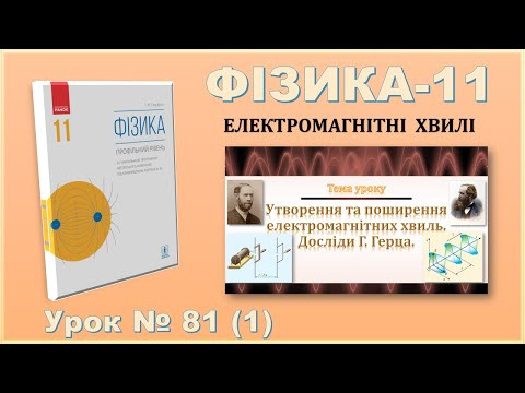 ФІЗИКА-11 | Урок 81 (1) | Утворення та поширення електромагнітних хвиль. Досліди Г. Герца
