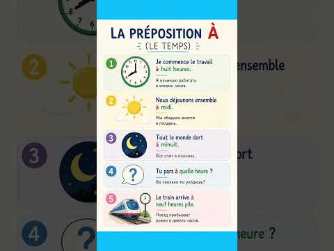 Pr&eacute;position &agrave; #французский #французскийснуля #французскийонлайн #французскийпополочкам