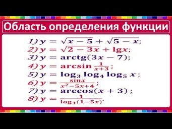 Область определения функции