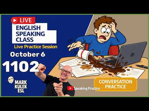 English Class with Mark Kulek ESL (Live Stream Class - 1102)