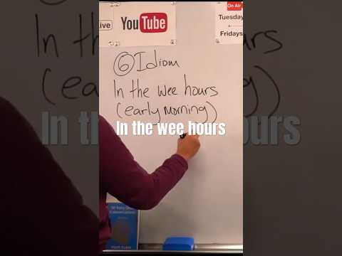 In the Wee Hours | #markkulekesl #vocabulary #englishclass #phrases In the Wee Hours | #markkulekesl #vocabulary #englishclass #phrases