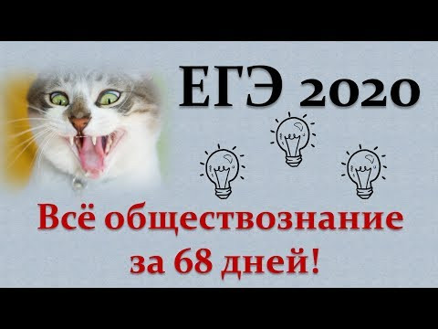 ЕГЭ 2020. Обществознание за 68 дней
