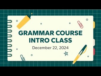 INTRO Lecture - English Grammar with Mabi Bu