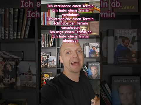 einen Termin vereinbaren, verschieben, absagen. #w&ouml;rter #deutsch #shorts
