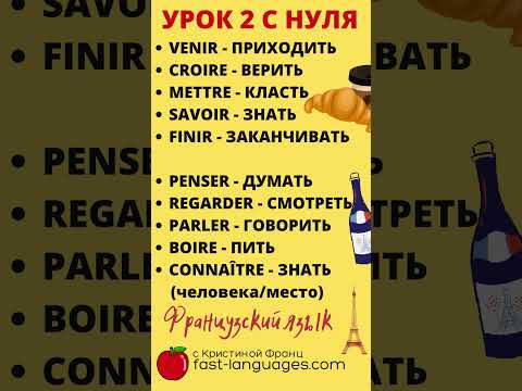 ФРАНЦУЗСКИЙ ЯЗЫК С НУЛЯ (УРОК 2) ДЛЯ НАЧИНАЮЩИХ 20 ГЛАГОЛОВ ЗА МИНУТУ #французский #париж #франция