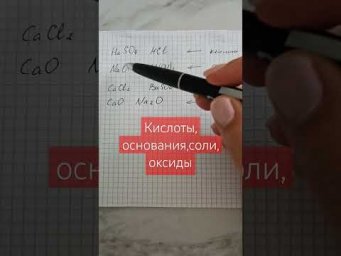 Кислоты, основания, соли, оксиды #химия
