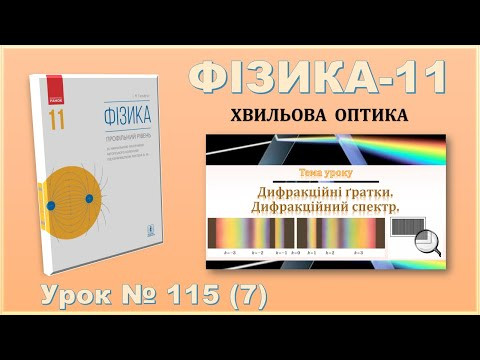 ФІЗИКА-11 | Урок 115 (7) | Дифракційні ґратки. Дифракційний спектр.