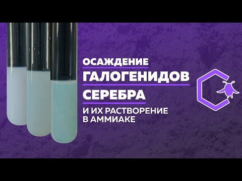 ОСАЖДЕНИЕ ГАЛОГЕНИДОВ СЕРЕБРА И ИХ РАСТВОРЕНИЕ В АММИАКЕ ОСАЖДЕНИЕ ГАЛОГЕНИДОВ СЕРЕБРА И ИХ РАСТВОРЕНИЕ В АММИАКЕ