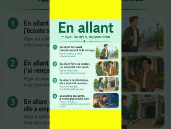 En allant - идя #французскийязык #французскийпополочкам #урокифранцузского #учебникфранцузского