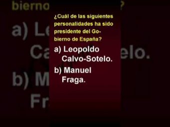 &iquest;Cu&aacute;l de las siguientes personalidades ha sido presidente del Gobierno de Espa&ntilde;a?
