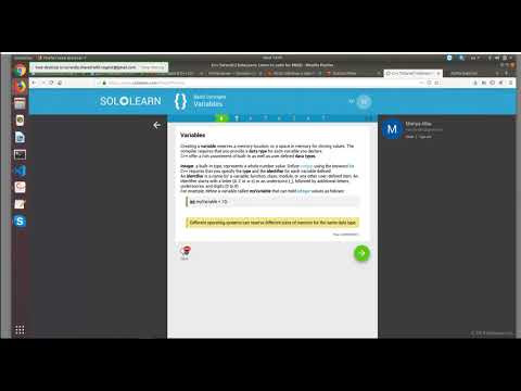 Работа в тренажёре SoloLearn Д257