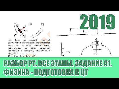 Задание А1. Все этапы РТ 2019 по Физике. Подготовка к ЦТ.