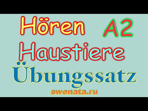 Haustiere H&ouml;ren A2