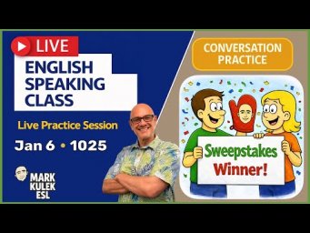 Contest Winner / Gifts &rarr; Live English Class with Mark Kulek ESL