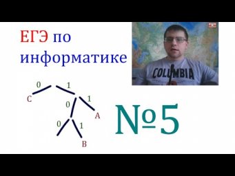ЕГЭ по информатике - Задание 5 (Условие Фано)