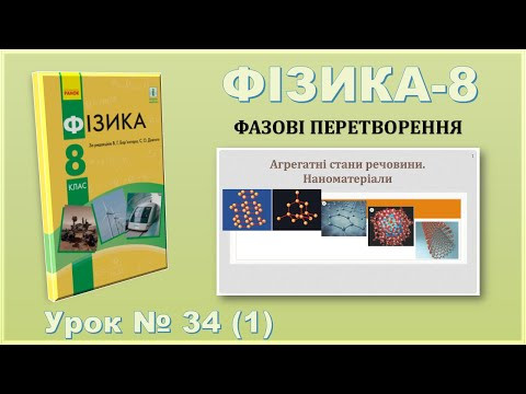 ФІЗИКА-8 | Урок 34 (1) | Агрегатні стани речовини. Наноматеріали ФІЗИКА-8 | Урок 34 (1) | Агрегатні стани речовини. Наноматеріали