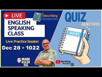 Adjectives &rarr; Describe Notebooks | Learn English &rarr; Live Stream Class