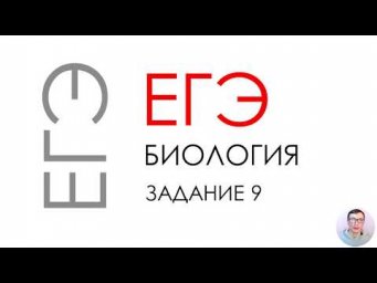 ЕГЭ биология 2020 Задание 9 Рохлов разбор