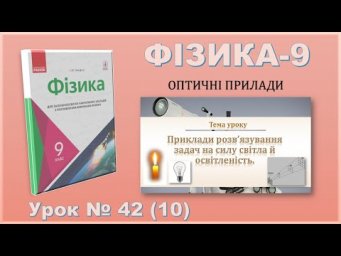ФІЗИКА-9 | Урок 42 (10) | Сила світла й освітленість.