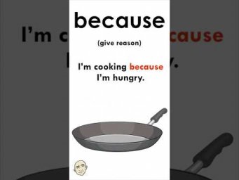 Because (give a reason)  #MarkKulekESL #LearnEnglish