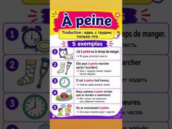 &Agrave; peine #французский #французскийснуля #французскийонлайн #урокифранцузского #французскийпополочкам