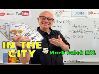 In the City - shadowing English sentences |  English speaking practice - Mark Kulek ESL