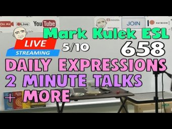 Daily Expressions | Live Stream English Class - #658 | Mark Kulek ESL