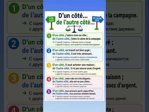 D’un côté … de l’autre côté #французскийязык #французскийпополочкам #урокифранцузского #учебникфранц D’un côté … de l’autre côté #французскийязык #французскийпополочкам #урокифранцузского #учебникфранц