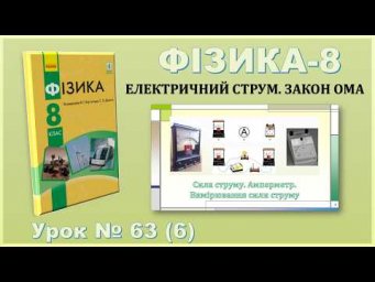ФІЗИКА-8 | Урок 63 (6) | Сила струму. Амперметр. Вимірювання сили струму