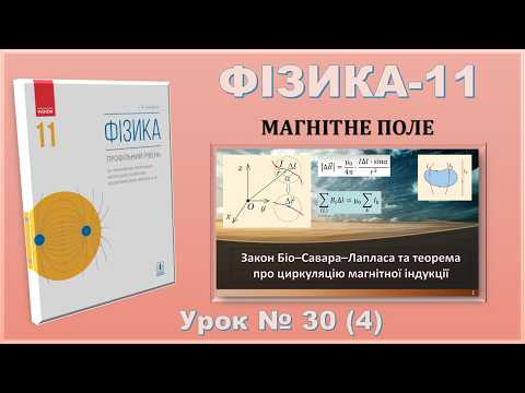 ФІЗИКА-11 | Урок 30 (4) | Закон Біо–Савара–Лапласа та теорема про циркуляцію магнітної індукції ФІЗИКА-11 | Урок 30 (4) | Закон Біо–Савара–Лапласа та теорема про циркуляцію магнітної індукції