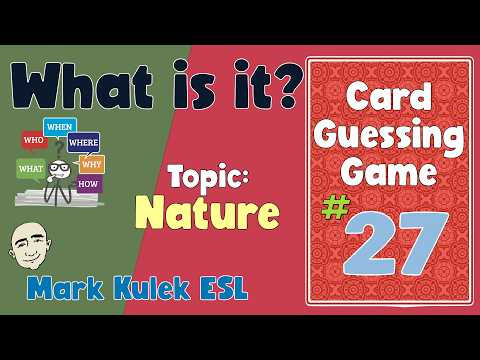 What is it? (nature) | Fluency Practice - Mark Kulek ESL What is it? (nature) | Fluency Practice - Mark Kulek ESL