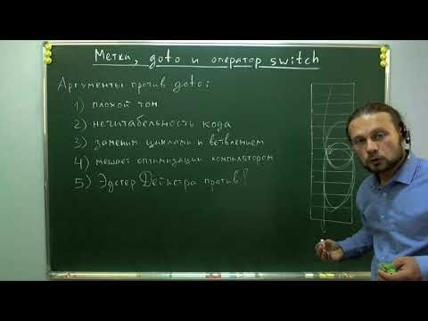 Метки, оператор goto и оператор switch в Си