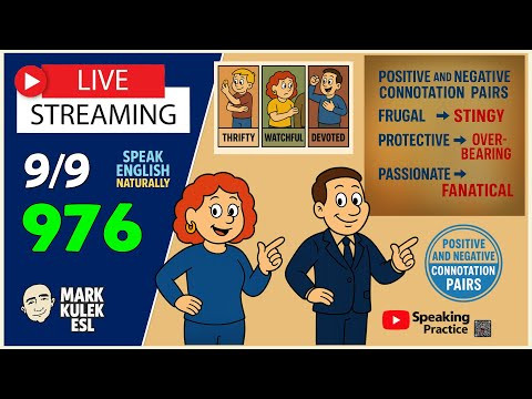 Learn English &rarr; Live Stream English Class with Mark Kulek ESL