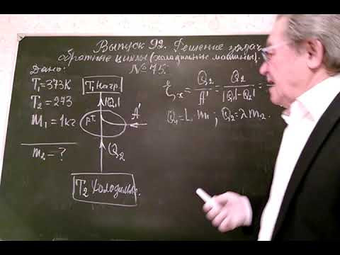 Выпуск 92. Решение задач на обратные циклы( холодильные машины).