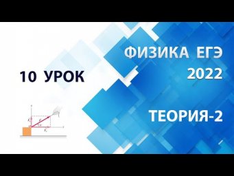 10 урок (ТЕОРИЯ-2) - Летний курс ФИЗИКА ЕГЭ 2022 Абель