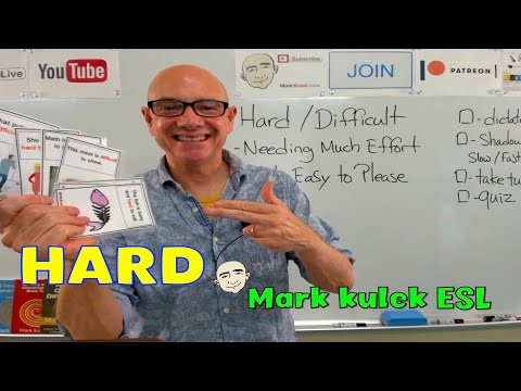 Hard & Difficult - shadowing English |  English speaking practice - Mark Kulek ESL