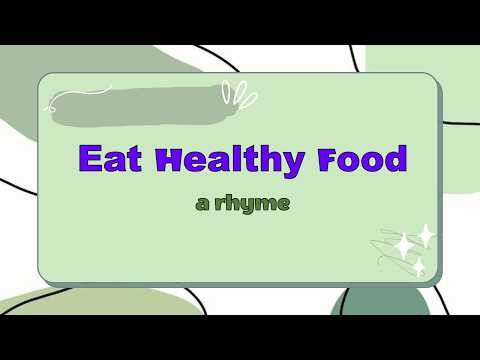Eat healthy food. Rhyme // Pocket English with Tania Eat healthy food. Rhyme // Pocket English with Tania