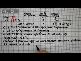 Страница 66 Задание 273 &ndash; Математика 4 класс Моро &ndash; Учебник Часть 2